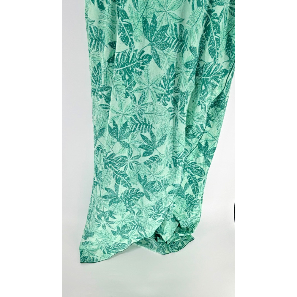 Toad&Co Sunkissed Maxi Dress Medium Kelp Green Botanic Print NWT Sustainable $95 - Picture 8 of 10